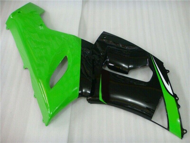 Verde Blanco Negro Carenado Moto Kawasaki ZX6R 2005-2006