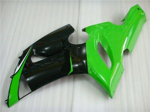 Verde Blanco Negro Carenado Moto Kawasaki ZX6R 2005-2006