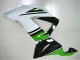 Verde Blanco Negro Carenado Moto Kawasaki ZX6R 2013-2018