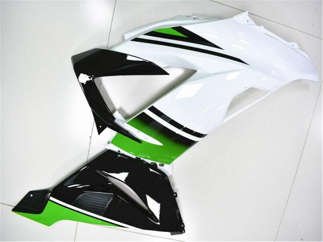 Verde Blanco Negro Carenado Moto Kawasaki ZX6R 2013-2018