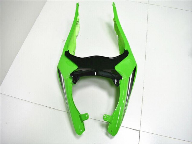Verde Blanco Negro Carenado Moto Kawasaki ZX6R 2013-2018
