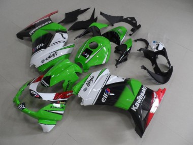 Verde Blanco Negro Carrocería Motocicletas Kawasaki ZX 250R 2008-2012