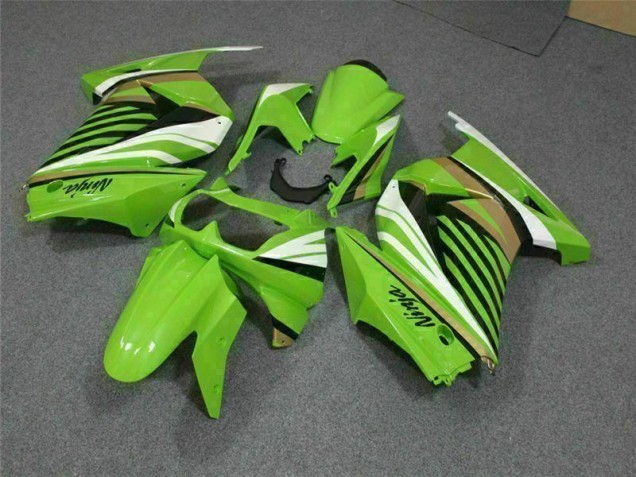 Verde Blanco Negro Ninja Carenado Moto Kawasaki EX250 2008-2012