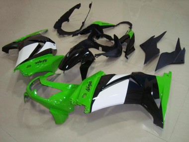 Verde Blanco Negro Plástico Moto Kawasaki ZX 250R 2008-2012
