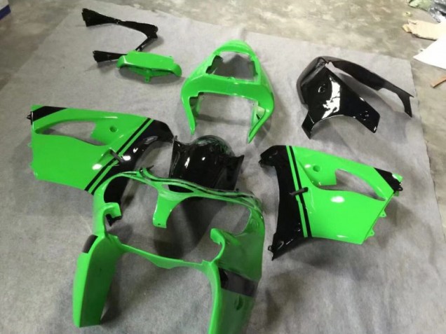 Verde Brillante Negro Carenado Moto Kawasaki ZX9R 2002-2003 Verde Brillante Negro Carenado Moto Kawasaki ZX9R 2002-2003
