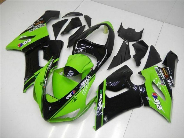 Verde Carenados Moto Kawasaki ZX6R 2005-2006