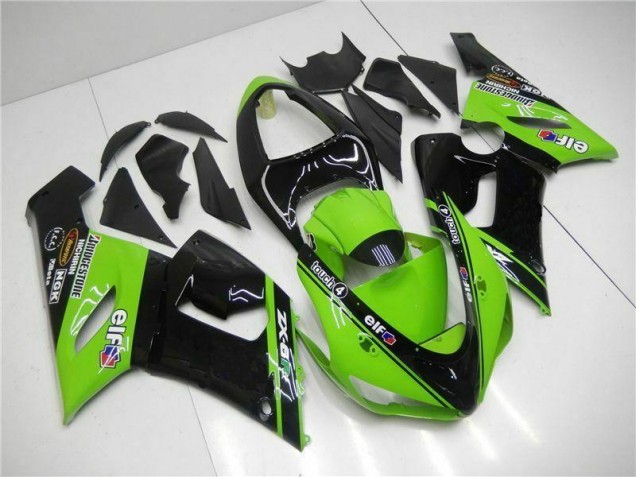 Verde Carenados Moto Kawasaki ZX6R 2005-2006