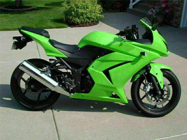 Verde Kits Completo Carenado Moto ABS Kawasaki EX250 2008-2012