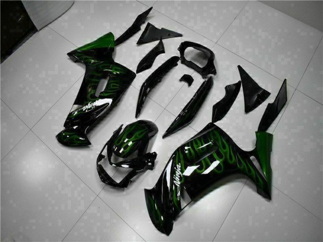 Verde Llama Carenado Moto Kawasaki EX650 2006-2008