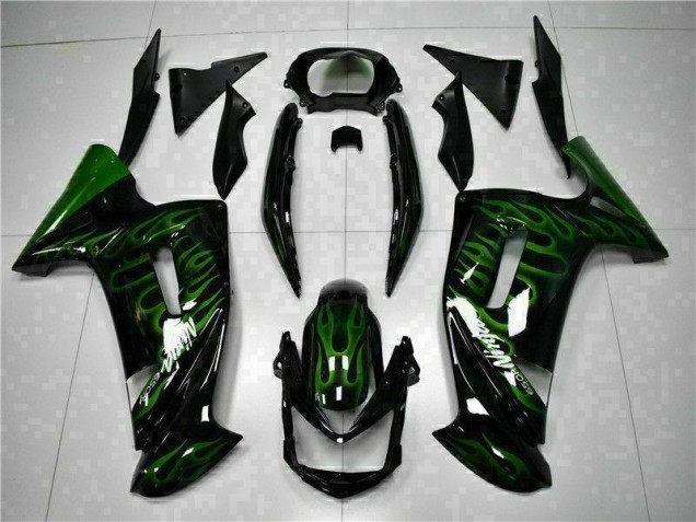 Verde Llama Carenado Moto Kawasaki EX650 2006-2008