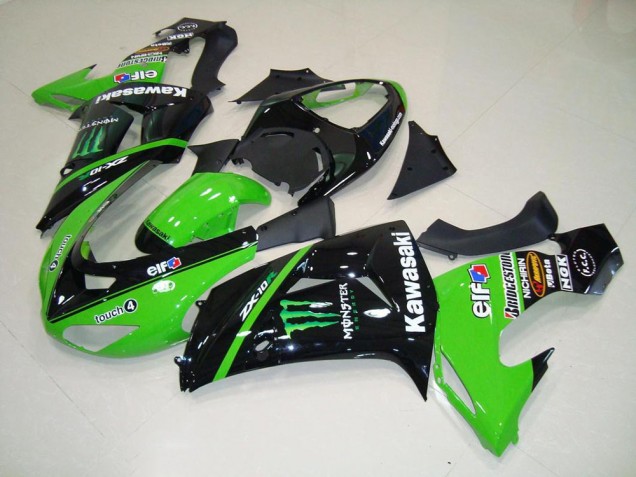 Verde Monster ABS Kits Carenado Moto Kawasaki ZX10R 2006-2007