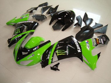 Verde Monster ABS Moto Plástica Kawasaki ZX10R 2006-2007