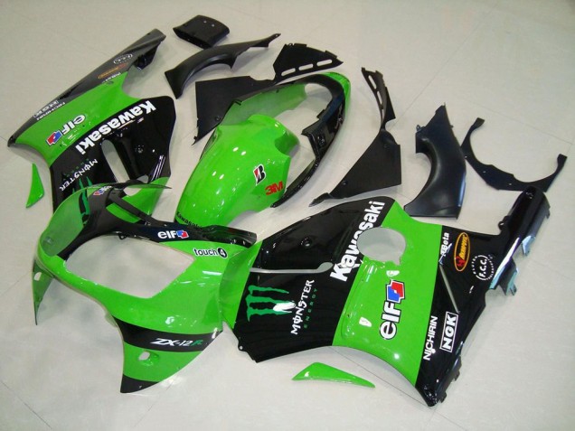 Verde Monster Carenado Moto Kawasaki ZX12R 2000-2001