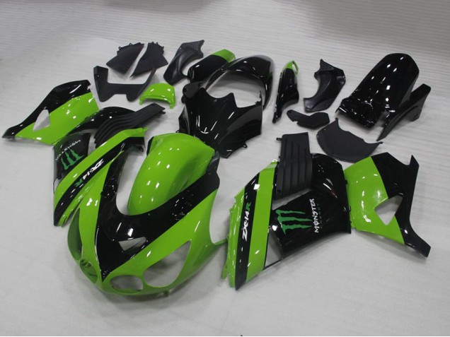 Verde Monster Carenado Moto Kawasaki ZX14R ZZR 1400 2006-2011 Verde Monster Carenado Moto Kawasaki ZX14R ZZR 1400 2006-2011