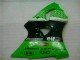 Verde Negro ABS Carenado Motocicleta Kawasaki ZX6R 2000-2002