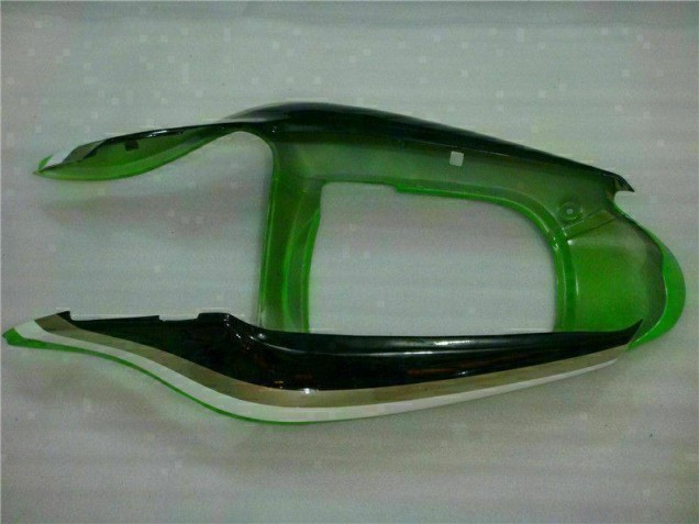 Verde Negro ABS Carenado Motocicleta Kawasaki ZX6R 2000-2002