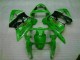 Verde Negro ABS Carenado Motocicleta Kawasaki ZX6R 2000-2002