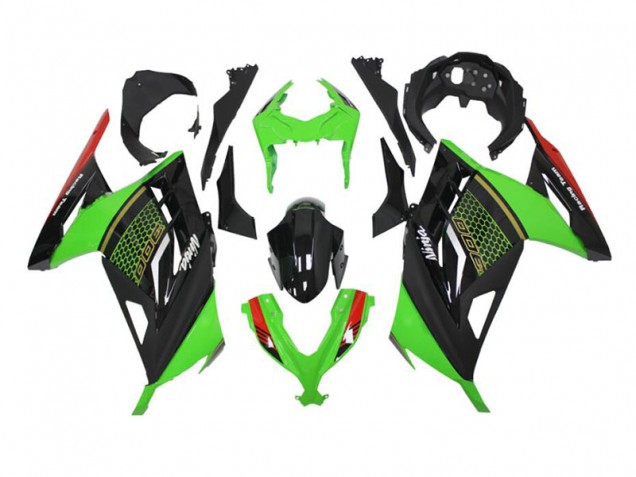 Verde Negro ABS Kits Carenado Moto Kawasaki EX300 2013-2016 Verde Negro ABS Kits Carenado Moto Kawasaki EX300 2013-2016