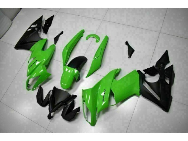 Verde Negro ABS Moto Plástico Kawasaki EX650 2009-2011 Verde Negro ABS Moto Plástico Kawasaki EX650 2009-2011