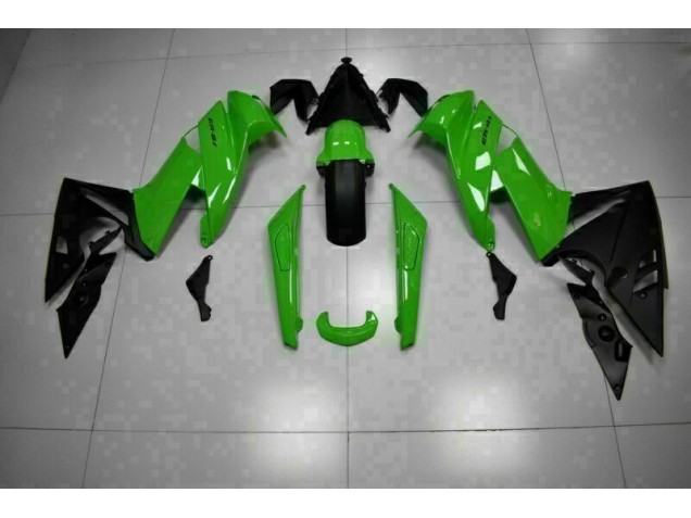 Verde Negro ABS Moto Plástico Kawasaki EX650 2009-2011 Verde Negro ABS Moto Plástico Kawasaki EX650 2009-2011