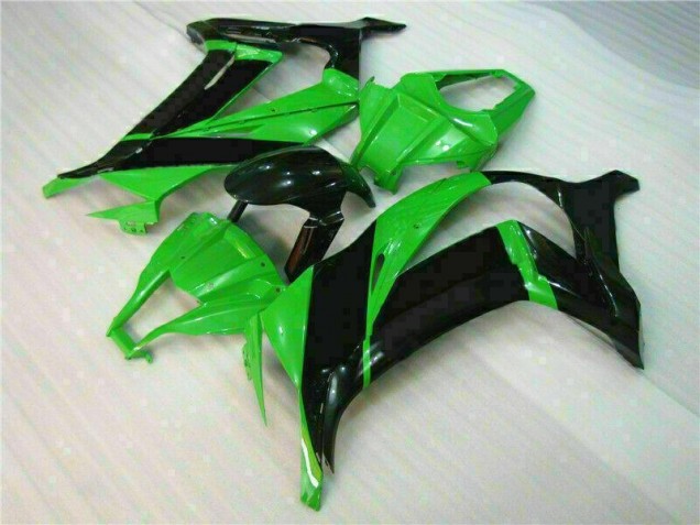 Verde Negro ABS Moto Plástico Kawasaki ZX10R 2011-2015 Verde Negro ABS Moto Plástico Kawasaki ZX10R 2011-2015