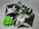 Verde Negro Blanco 25 Carenado Moto Kawasaki ZX6R 2009-2012 Verde Negro Blanco 25 Carenado Moto Kawasaki ZX6R 2009-2012