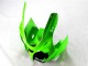 Verde Negro Blanco Kits ABS Carenado Motocicleta Kawasaki ZX6R 2000-2002