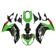 Verde Negro Carenado Moto Kawasaki EX650 2012-2016