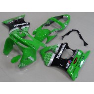 Verde Negro Carenado Moto Kawasaki ZX6R 1998-1999