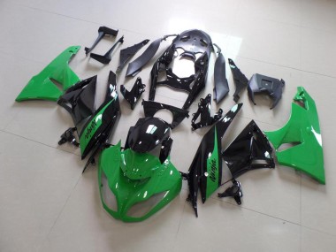 Verde & Negro Carenado Moto Kawasaki ZX6R 2009-2012