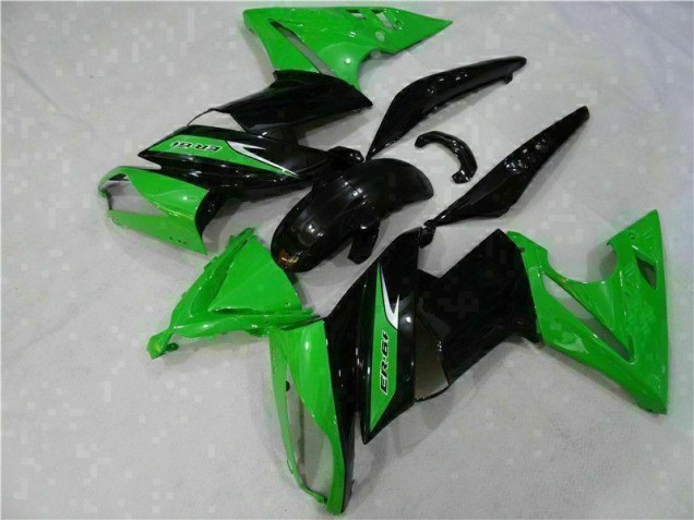 Verde Negro Carenado Moto & Plástico Kawasaki EX650 2006-2008