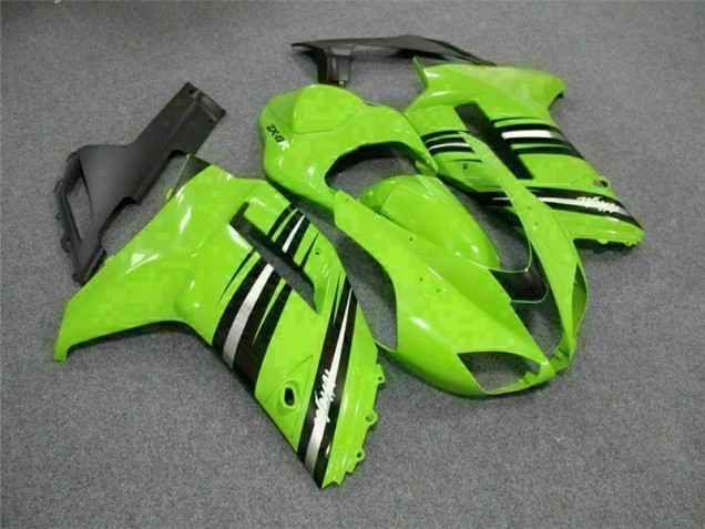 Verde Negro Carenado & Plástico Moto Kawasaki ZX6R 2007-2008