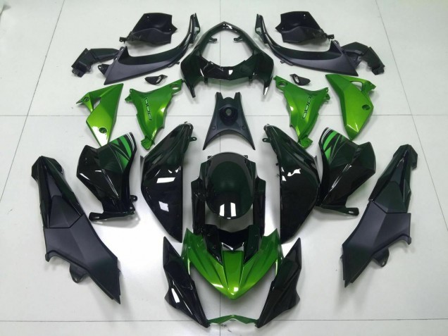 Verde Negro Inyección Kit Carenado Moto Kawasaki Z800 2013-2016