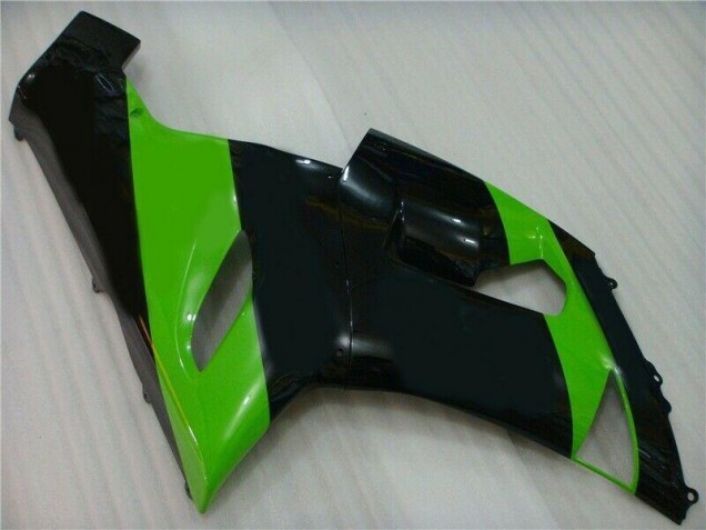 Verde Negro Inyección Kit Carenado Moto Kawasaki ZX6R 2005-2006