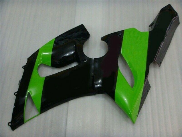 Verde Negro Inyección Kit Carenado Moto Kawasaki ZX6R 2005-2006