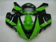 Verde Negro Inyección Kit Carenado Moto Kawasaki ZX6R 2005-2006