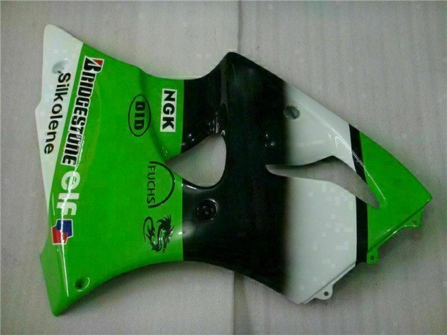 Verde Negro Inyección Kits Carenado Moto Kawasaki ZX6R 2000-2002