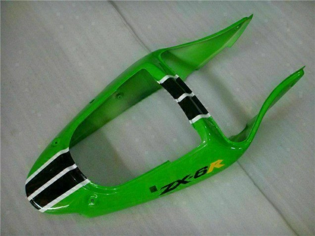 Verde Negro Inyección Kits Carenado Moto Kawasaki ZX6R 2000-2002