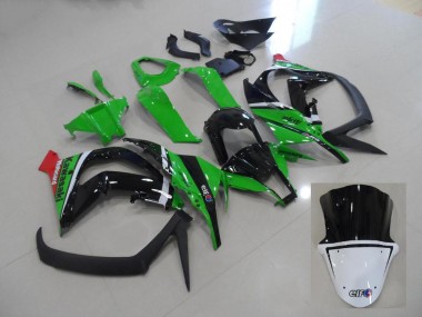Verde & Negro Kit ABS Carenado Motocicleta Kawasaki ZX10R 2011-2015