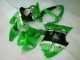 Verde Negro Kit ABS Carenado Motocicleta Kawasaki ZX6R 2000-2002