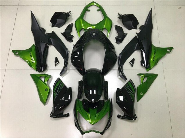 Verde Negro Kit Carenado Inyección Kawasaki Z800 2013-2016 Verde Negro Kit Carenado Inyección Kawasaki Z800 2013-2016
