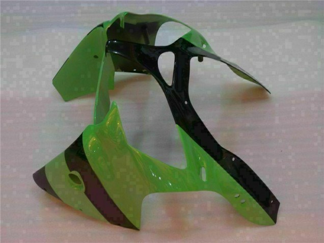 Verde Negro Kit Carenado Inyección Kawasaki ZX6R 2000-2002