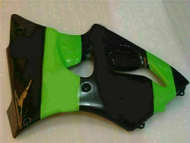 Verde Negro Kit Carenado Inyección Kawasaki ZX6R 2000-2002