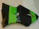 Verde Negro Kit Carenado Inyección Kawasaki ZX6R 2000-2002