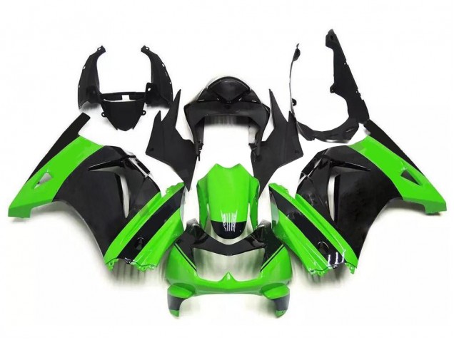 Verde Negro Kit Completo Carenado Moto Kawasaki EX250 2008-2012