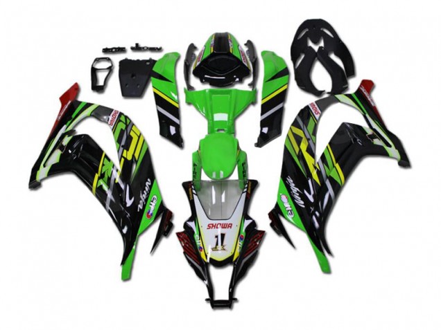 Verde Negro Kits ABS Carenado Motocicleta Kawasaki ZX10R 2011-2015