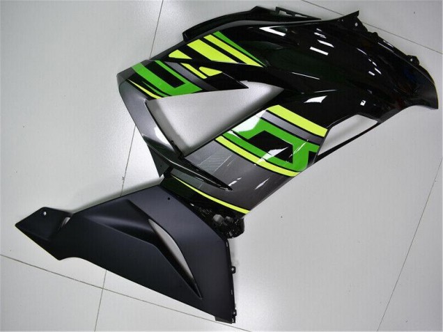 Verde Negro Kits Carenado Moto Kawasaki ZX6R 2013-2018