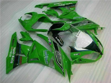 Verde Negro LeoVince Carenado Moto Kawasaki ZX6R 2009-2012