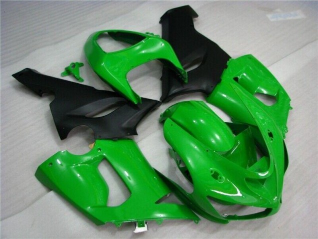 Verde Negro Mate Carenado Moto Kawasaki ZX6R 2005-2006