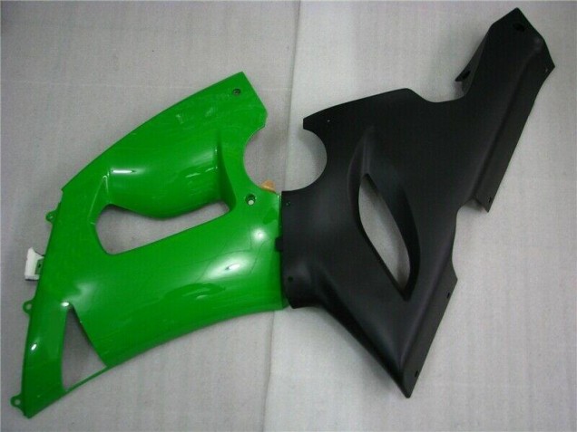 Verde Negro Mate Carenado Moto Kawasaki ZX6R 2005-2006